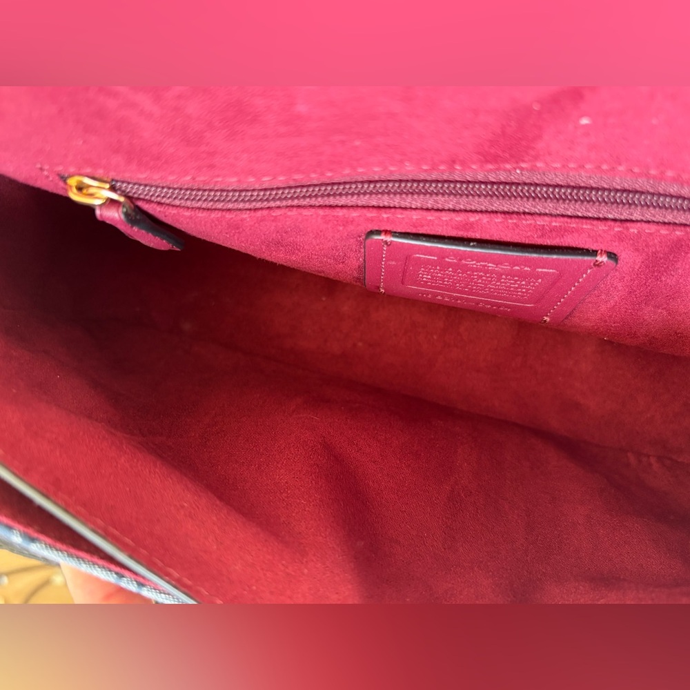 Coach Georgie Shoulder Bag | Chambray Denim (C4064) | Crossbody Strap | LIKE NEW - Picture 11 of 15